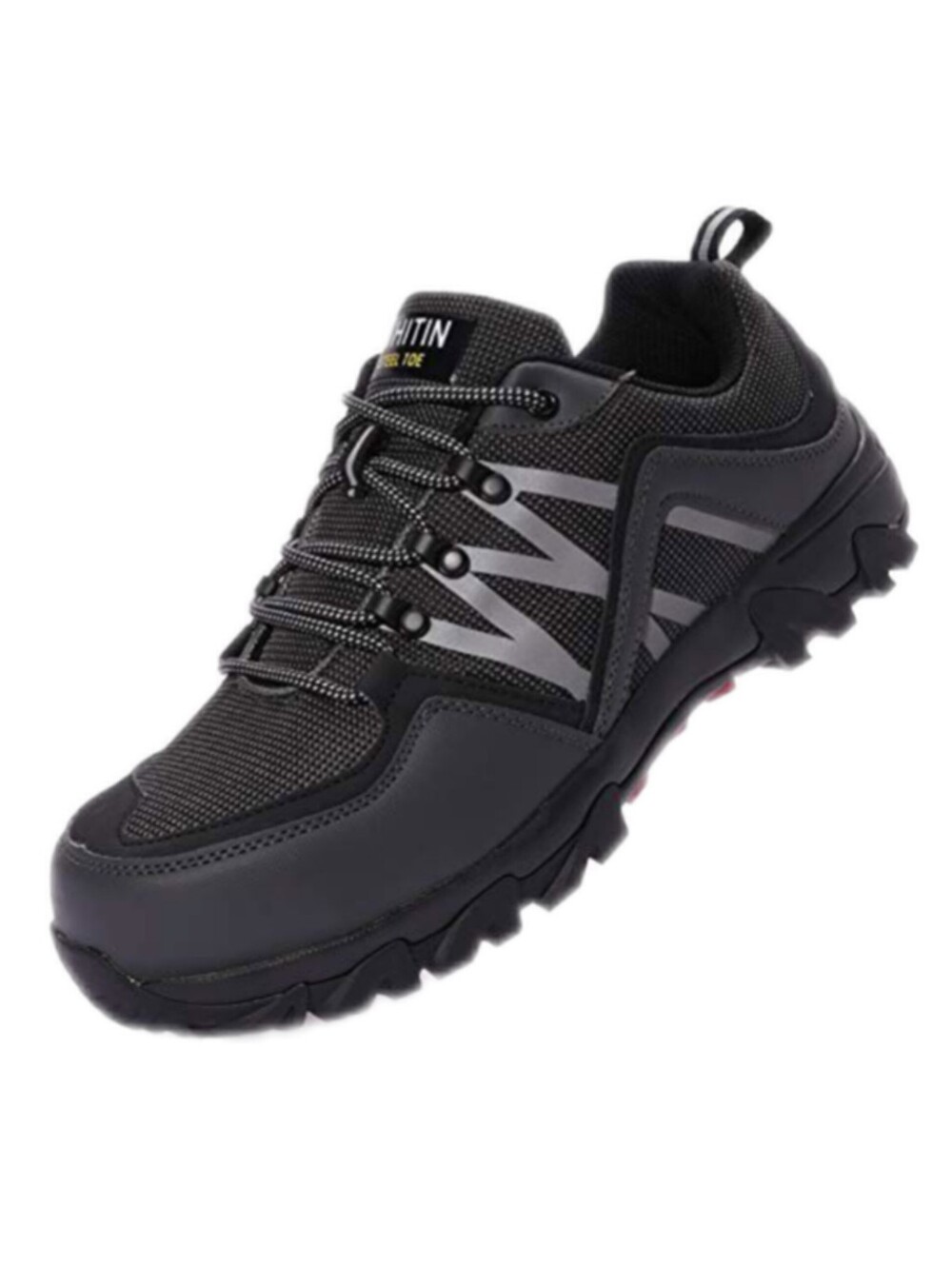 WHITIN Men's Comfortable Steel Toe Work Shoes Size 7.5